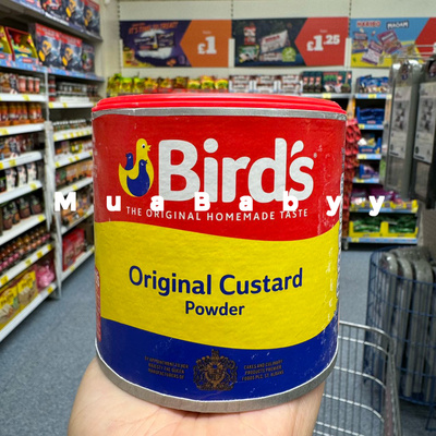 现货 英国Birds Custard Powder吉士粉蛋奶糊牛奶沙司蛋羹350g