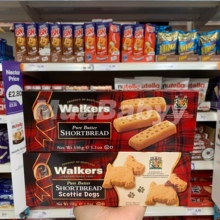 英国Walkers黄油饼干手指饼干曲奇饼干进口零食下午茶 现货