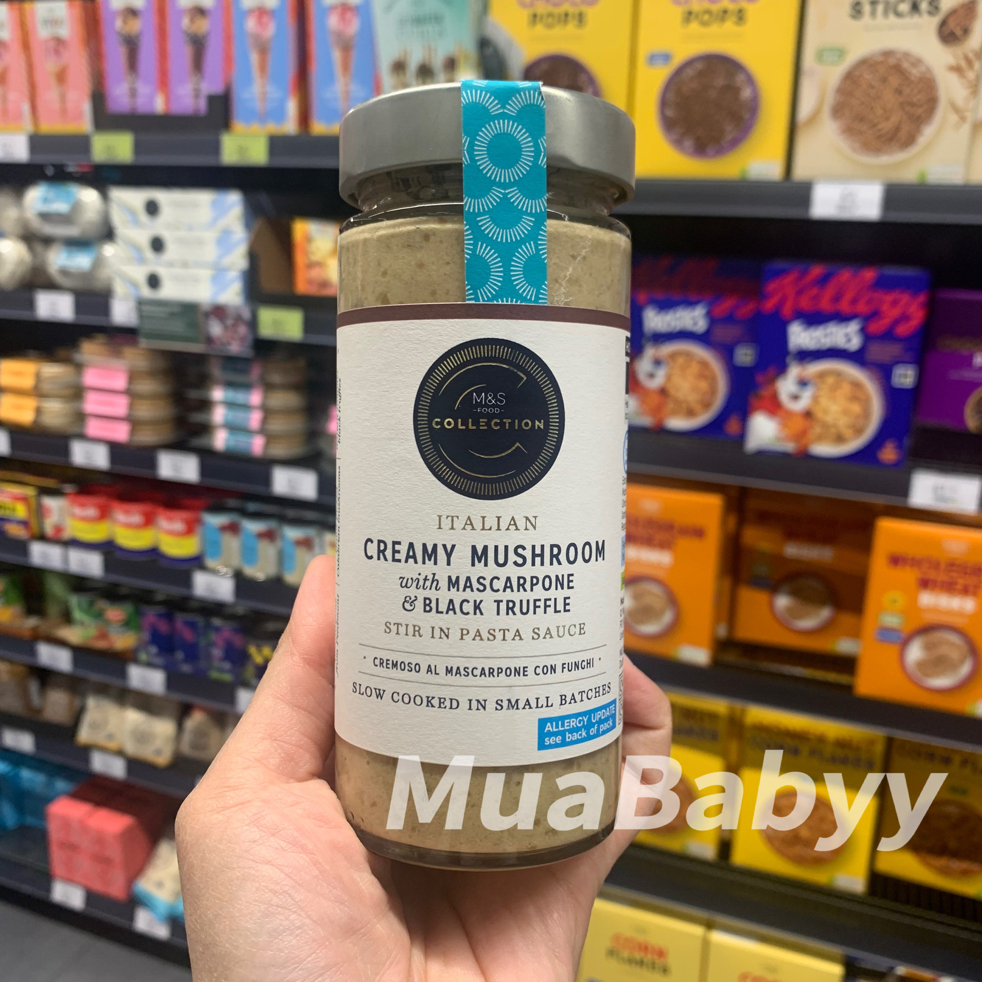 现货 英国玛莎m&s意大利奶油蘑菇黑松露酱沙拉酱汉堡酱蘸酱280g