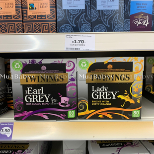 grey格雷豪门伯爵红茶80包 earl 现货 英国TWININGS川宁茶UK版