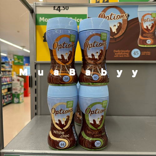 英国Options比利时hot chocolate薄荷焦糖蜂巢热巧克力可可粉220g