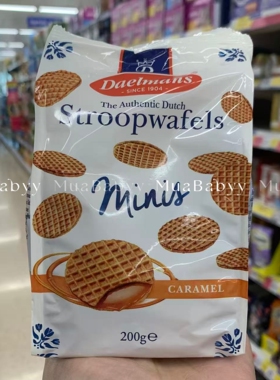 现货 英国Daelmans Stroopwafels荷式迷你焦糖夹心华夫饼200g