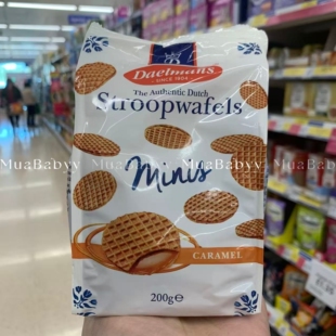 现货 英国Daelmans Stroopwafels荷式迷你焦糖夹心华夫饼200g