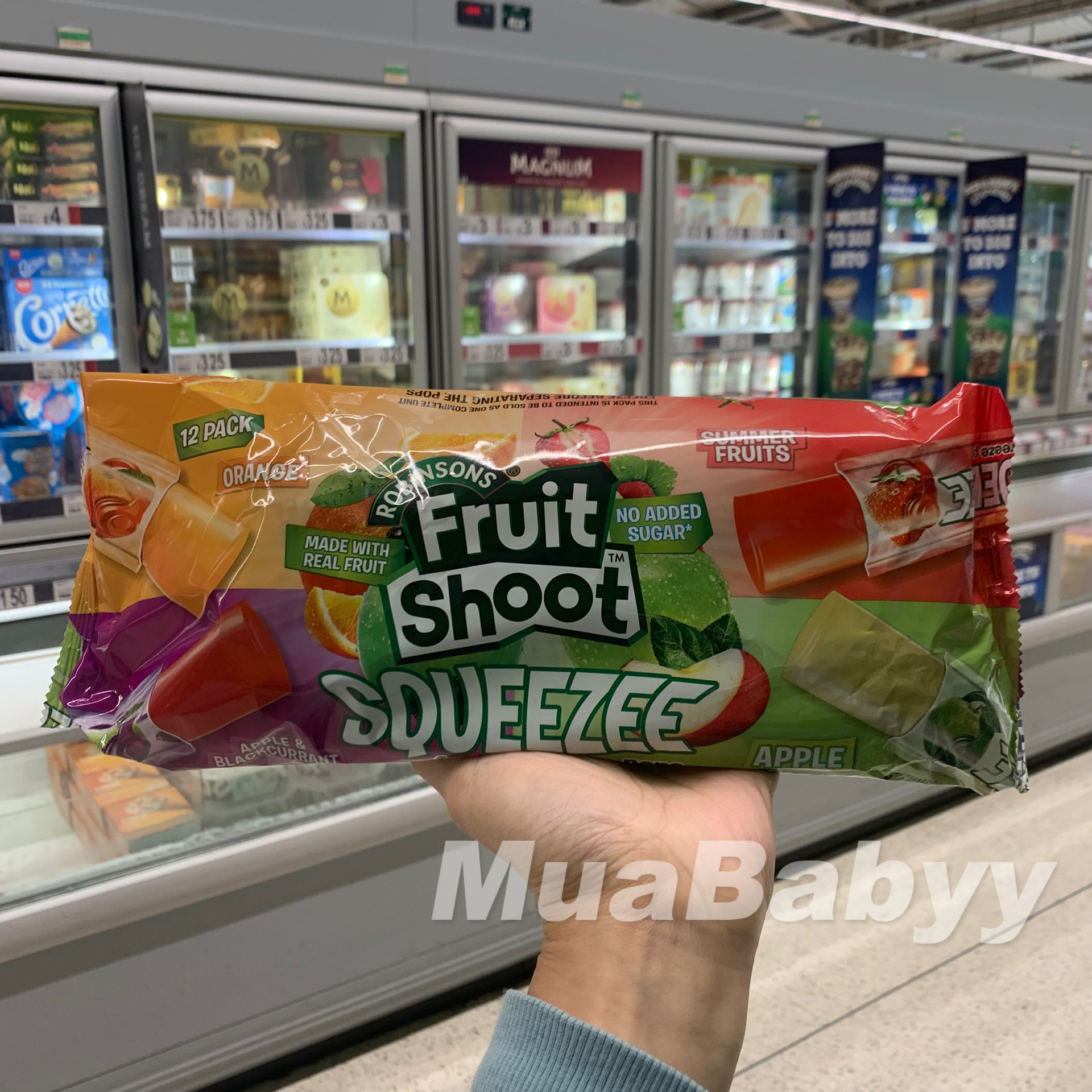 现货 英国Fruit shoot无糖冰棒果冻水果果汁棒冰碎碎冰540ml