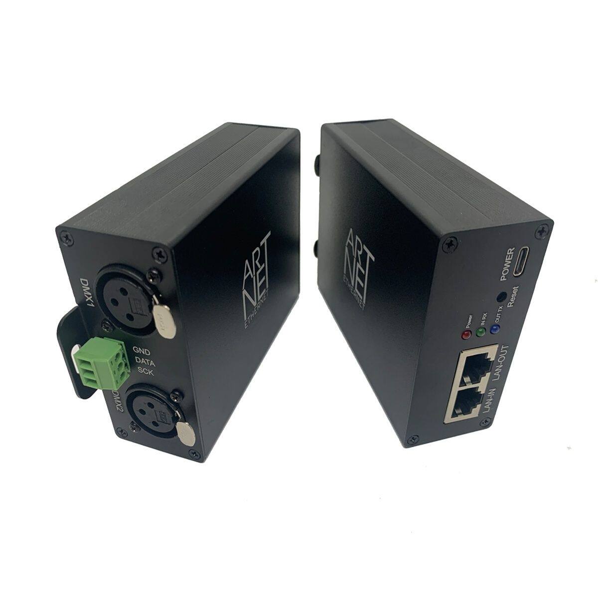 ArtNet双向转换DMX512带SPI网络控制舞台灯光控制器MA2老虎控台