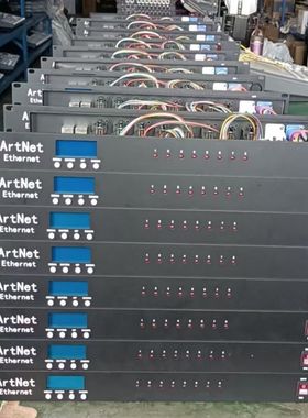MA2老虎控台网络转换器8路DMX512舞台灯光信号ArtNet网络扩展器