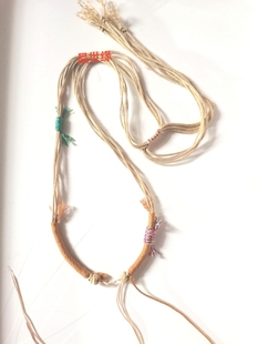 纯手工手搓棉藏挂绳天珠转运珠圆珠蜜蜡饼专用挂绳调节项链绳