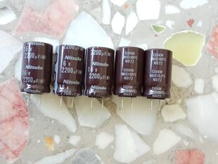 Япония Nitsuko CE04W 16V2200UF звуковая частота электролиз емкость  12X20