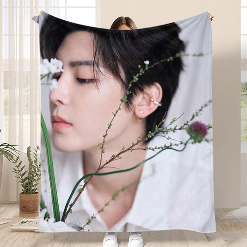 侯明昊法兰绒毛毯图案定制办公室午睡毯空调毯披肩毯盖毯沙发毯