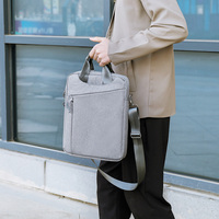 男士手提包竖款休闲单肩斜挎包大容量电脑包文件包商务公文包定制