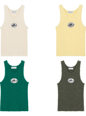 CyCyCy Y2K千禧朋克反光标糜烂肌理百搭TANK针织背心四色岳明辉