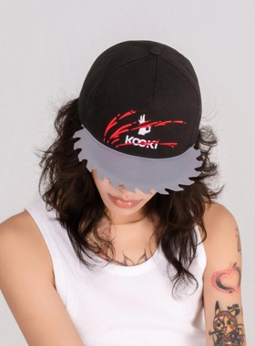 KOOKi怪作 25FW“锯片帽”创意潮流刺绣棒球帽opium风  官方正品