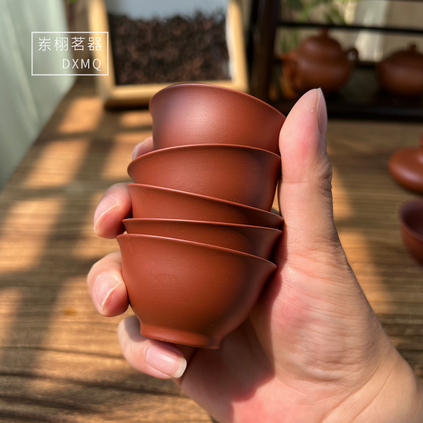 薄胎朱泥茶杯45ml主人杯反口杯
