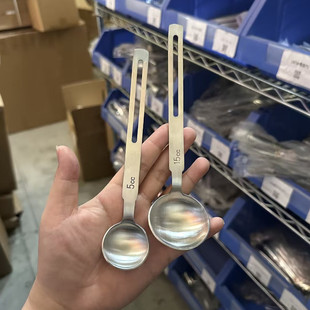 出口304不锈钢长柄勺子奶粉咖啡5ml15毫升厨房调料盐勺烘焙计量勺