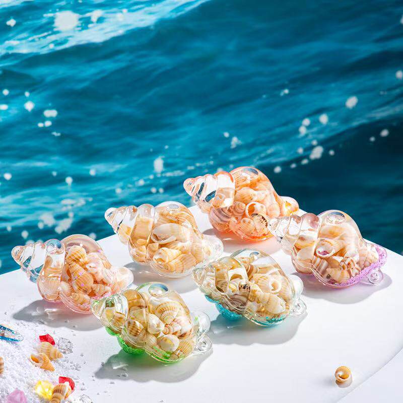 个性仿真海洋生物夜光海星水晶海螺钥匙扣挂件女士汽车包包挂件