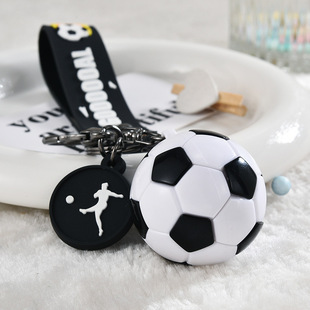 创意足球世界杯钥匙扣挂件精致挂件球迷学生背包小挂饰亚克力配件