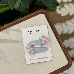 小众蓝色美人鱼少女边夹宝宝儿童成人亲子百搭发夹发饰非Rae 包邮