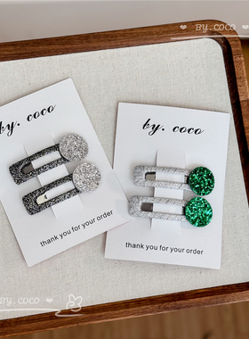 限时包邮非Rae同款小圆饼发夹宝宝不伤发量少可爱发夹刘海碎发夹