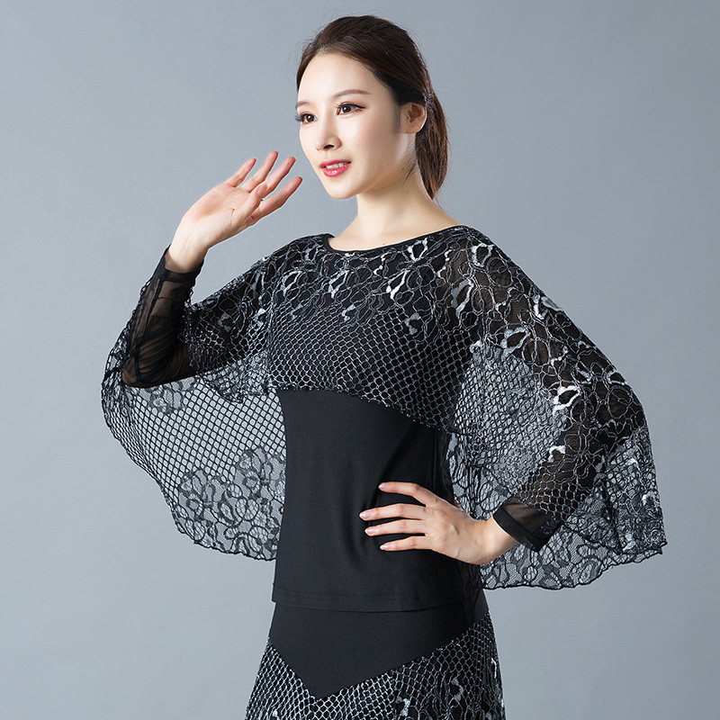 Zhao hot dance 2018 new pattern lady Modern Dancing clothes Bat shirt Waltz National standard Dance costume Long sleeve jacketin the Sports/Yoga/Fitness/Fans supplies , Dance/Aerobics/Gymnastics , Ballroom , Modern dance tops  category - from Buy2taobao.com to provide professional Taobao agent buy service