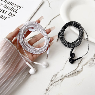 主播直播监听耳机2米3米长线手机电脑线控带麦耳塞重低音K歌耳机