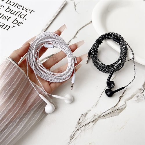 主播直播监听耳机2米3米长线手机电脑线控带麦耳塞重低音K歌耳机