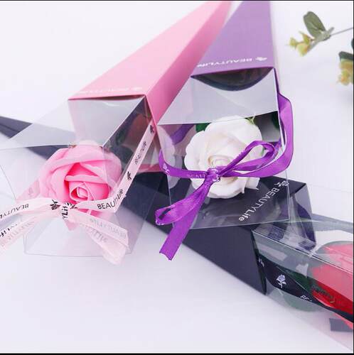 玫瑰花单只包装纸素材模板 玫瑰花单只包装纸图片下载 小麦优选