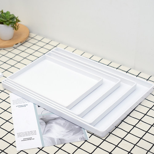 长方形托盘白色酒店美容院专用盘