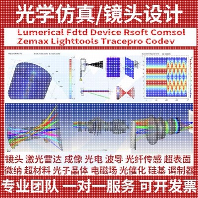 代做 光学仿真设计 comsol fdtd rsoft cst lumerical optisystem