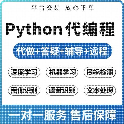 代码python编程深度学习机器学习人工智能代码编写跑通讲解调试