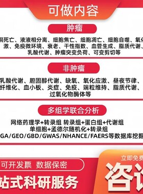 GEO,TCGA数据库挖掘,WGCNA分析及相关性基因分析