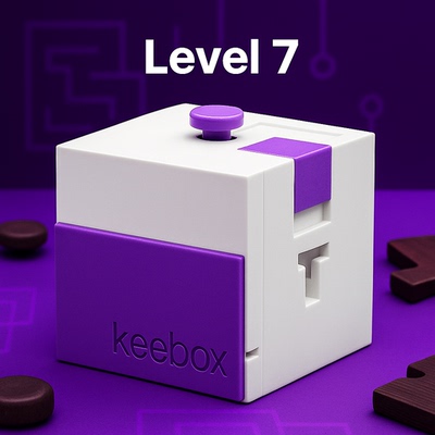 《keebox Purple》烧脑益智8级解密puzzle成人益智解密玩具