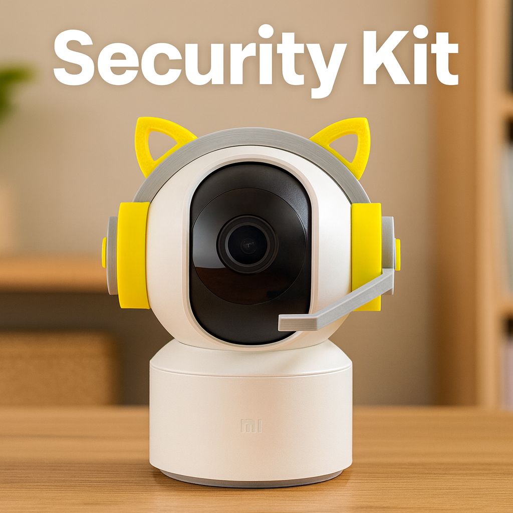 监控配件米家外观套件全组装监控外壳摄像头萌系动物头套网红同款