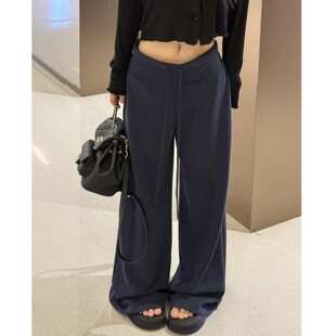 大码瑜伽阔腿裤女2026夏季胖mm高腰休闲运动卫裤直筒健身拖地裤子