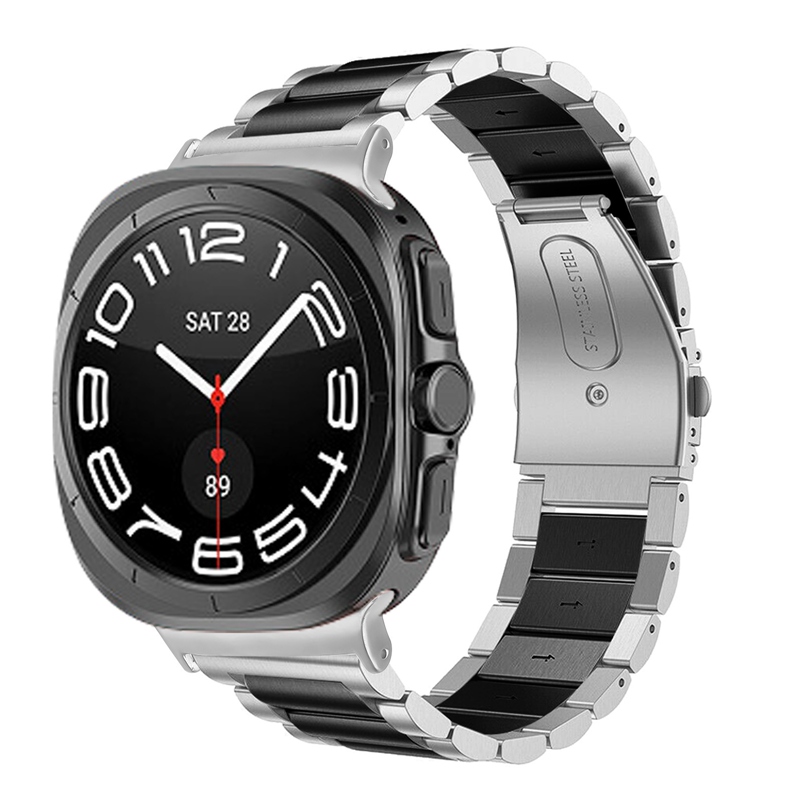 适用三星watch7ultra不锈钢表带