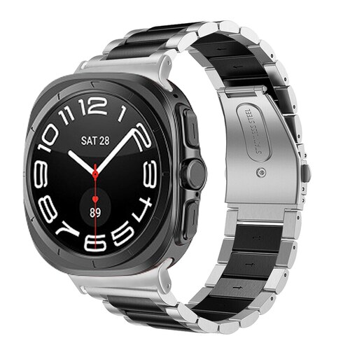 适用三星watch7ultra不锈钢表带