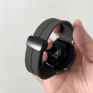 适用Amazfit华米Active2S智能Bip6手表带5运动GTR4硅胶gts3折叠扣