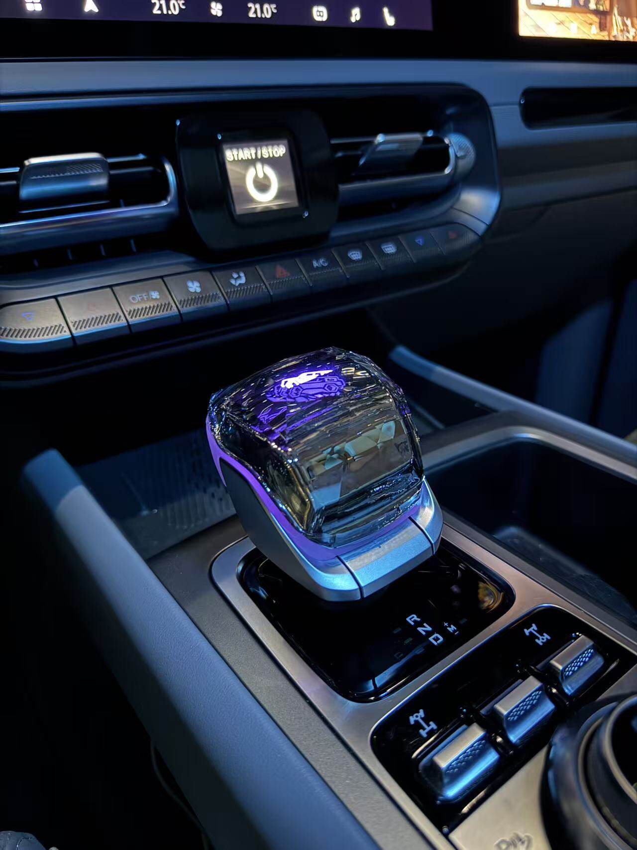 北京BJ60bj40水晶挡杆增程雷霆燃油中控发光档把头氛围灯内饰改装