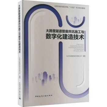 【现货】大跨度隧道管廊共坑施工与数字化建造技术北京市政路桥股份有限公司9787112270347中国建筑工业出版社