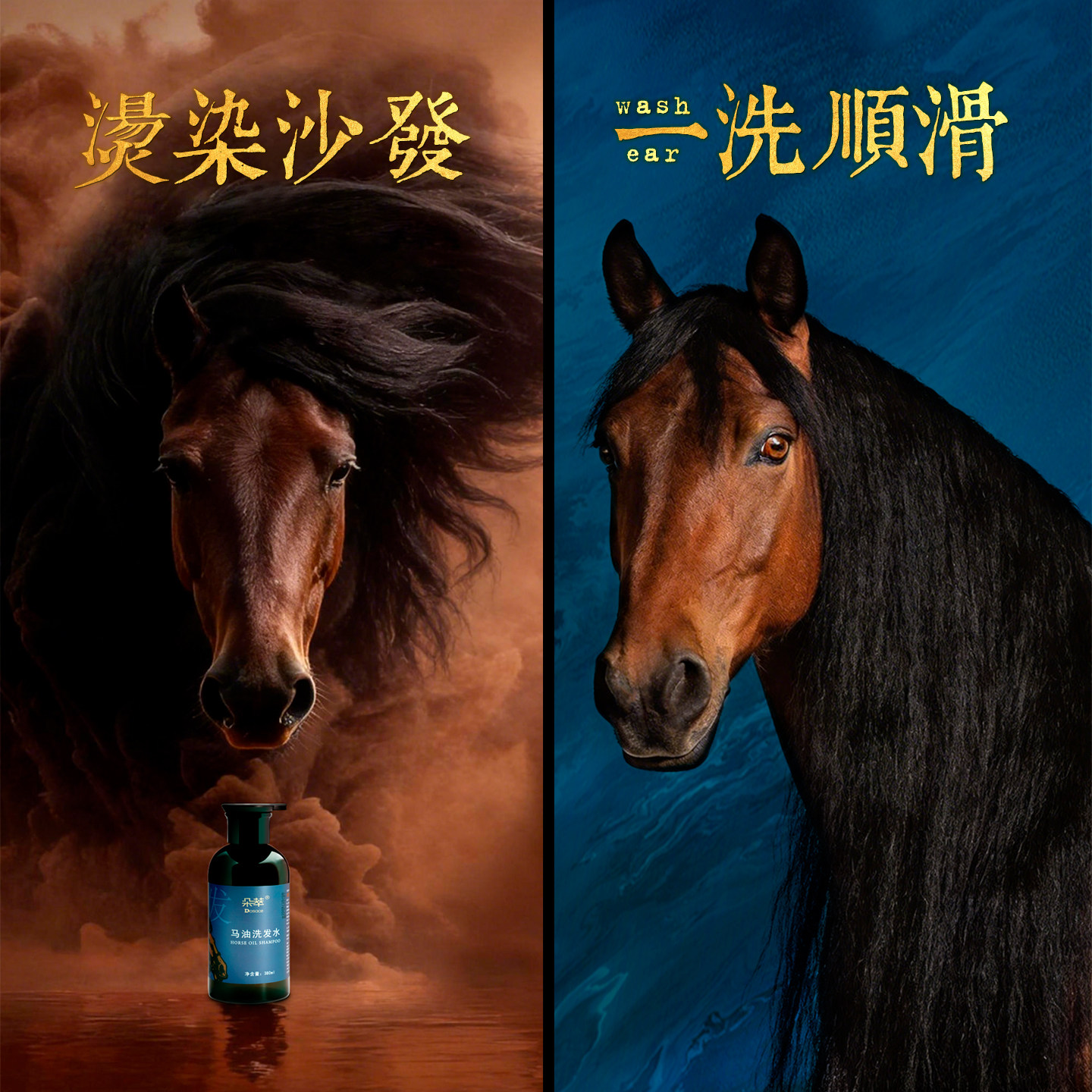 朵萃马油洗发水蓬松清爽不伤头皮
