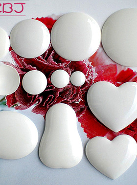 10颗装 全新料手工DIY塑料包扣胚马卡龙布包扣树脂包扣