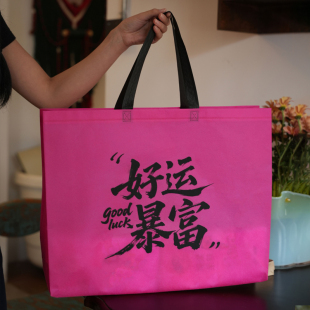 无纺布手提袋定制logo帆布环保袋定做印广告防水布袋购物宣传袋子