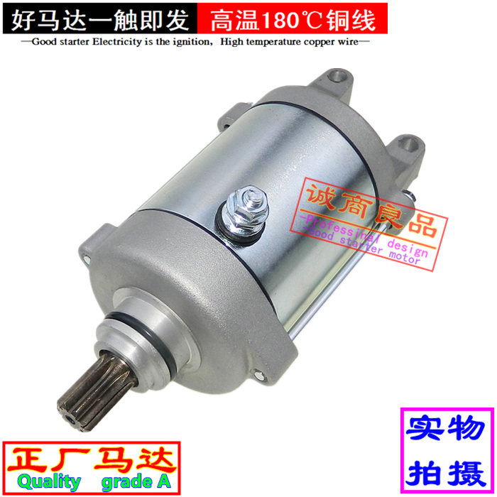 适用踏板摩托车台荣TR300R 探路者TR300T起动机马达启动电机碳刷