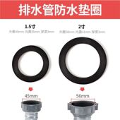 洗菜盆下水管通用硅胶密封圈配件厨房排水管橡胶水槽1.5寸2寸垫片