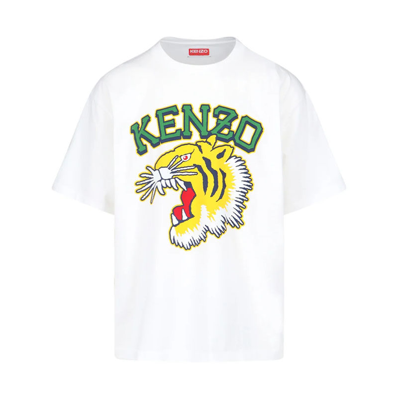 KENZO虎头印花宽松短袖T恤