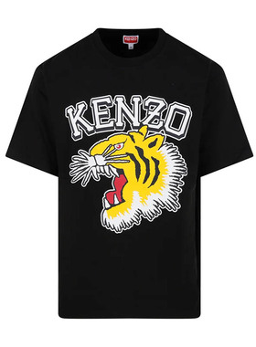 KENZO高田贤三新款男士虎头印花OVERSIZE宽松短袖T恤4SG 5TS008