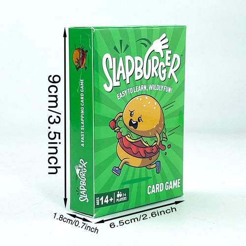 全英文SLAPBURGER小汉堡 快节奏的纸牌游戏游戏之夜,适合家庭聚会