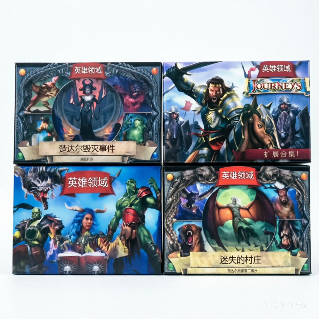 ［英雄领域］桌游 Hero Realms1-4人合作对抗DBG休闲聚会桌面游戏