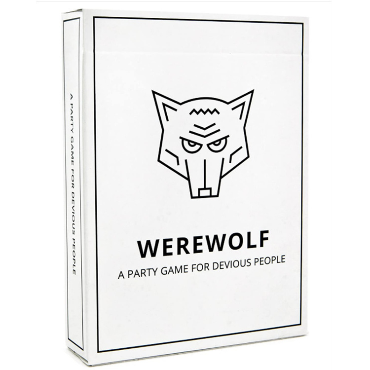 全英文版Werewolf devious小白狼休闲桌游卡牌狼人系列