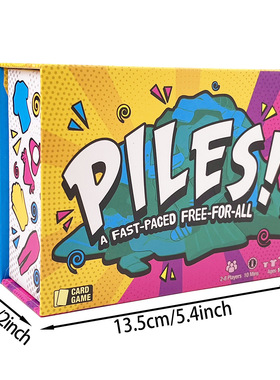 英文叠衣游戏 piles！a fast-paced free-for-all 亲子卡牌游戏