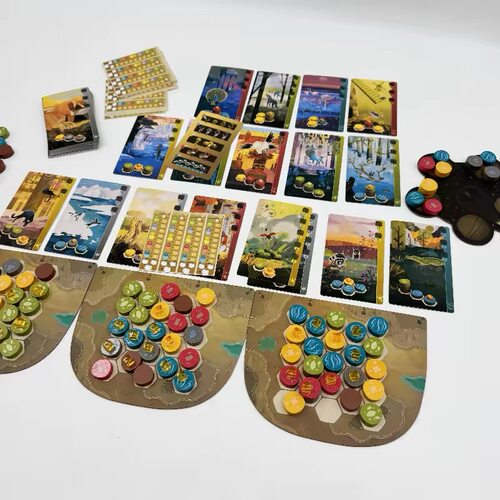 bgg高分harmonies和谐聚会对抗卡牌桌游轻策中文同谐幽境自然和弦